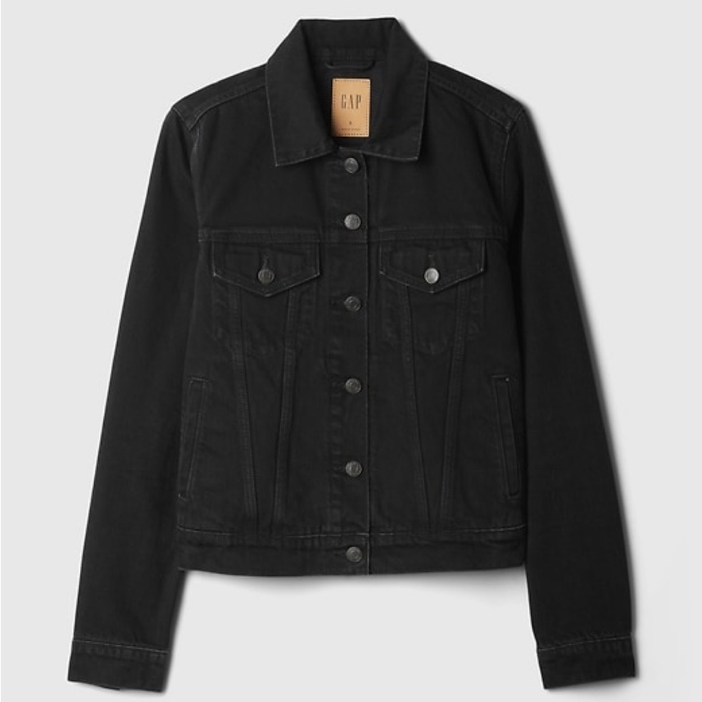 GAP Charcoal Denim Jacket NWT